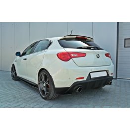 Боковые накладки сплиттеры на задний бампер на Alfa Romeo Giulietta